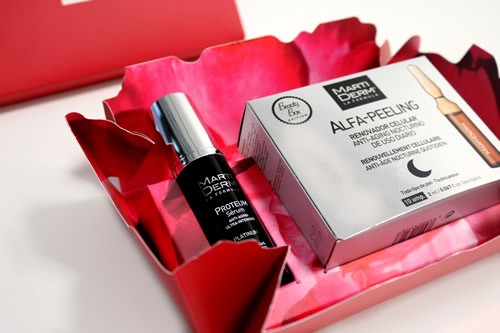 Martiderm beauty box  proteum + alfa peeling amp